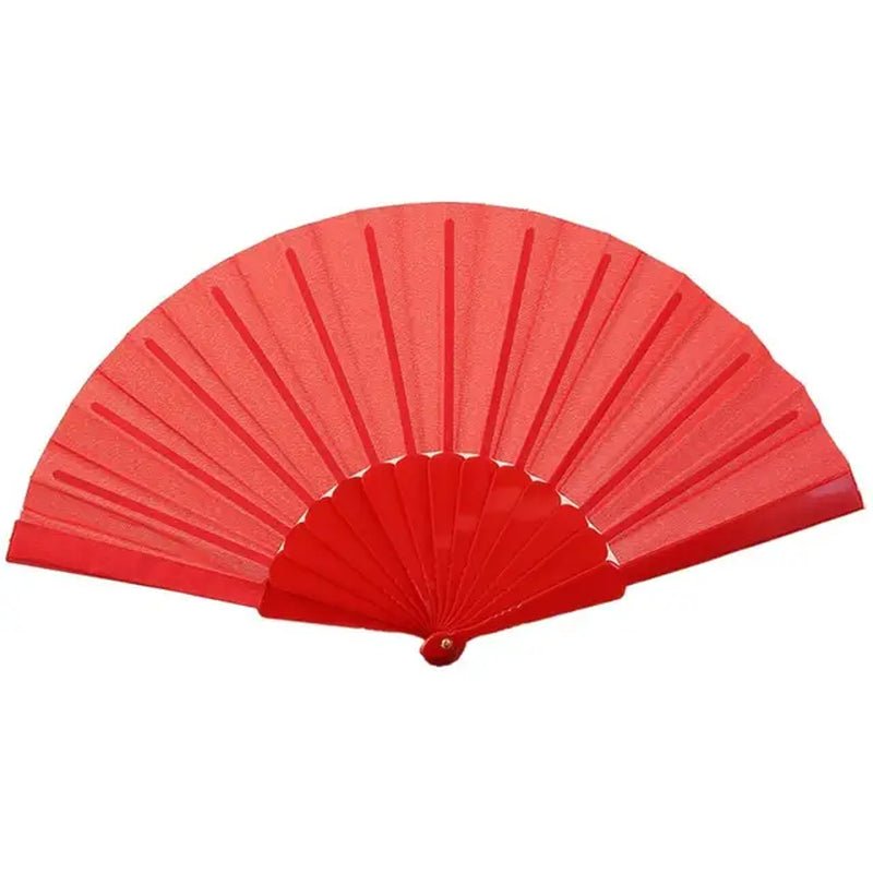 Chinese Elegant Hand Fan - Portable Folding Fan - Chinese Elegant Fabric - I Love 💕