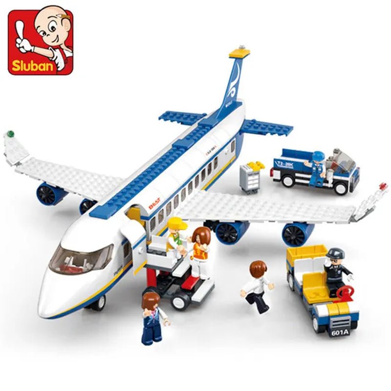 City Cargo Aircraft Plane - Storage Airport Airbus Airplane - Creative Building Blocks - The Toy Base