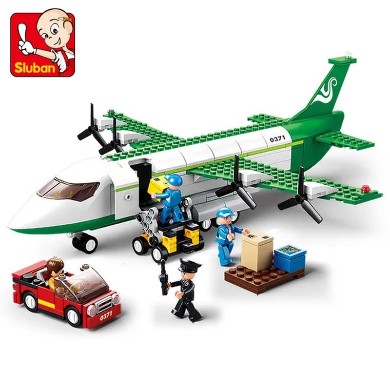 City Cargo Aircraft Plane - Storage Airport Airbus Airplane - Creative Building Blocks - The Toy Base