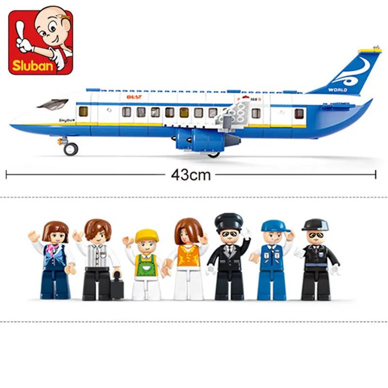 City Cargo Aircraft Plane - Storage Airport Airbus Airplane - Creative Building Blocks - The Toy Base