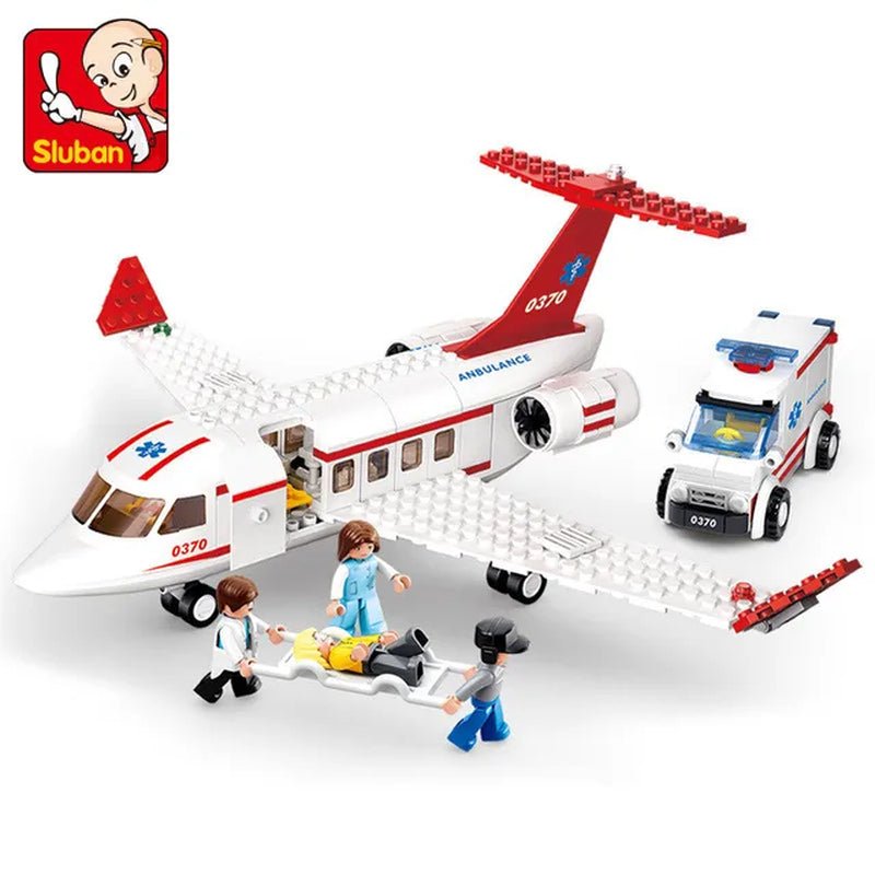 City Cargo Aircraft Plane - Storage Airport Airbus Airplane - Creative Building Blocks - The Toy Base