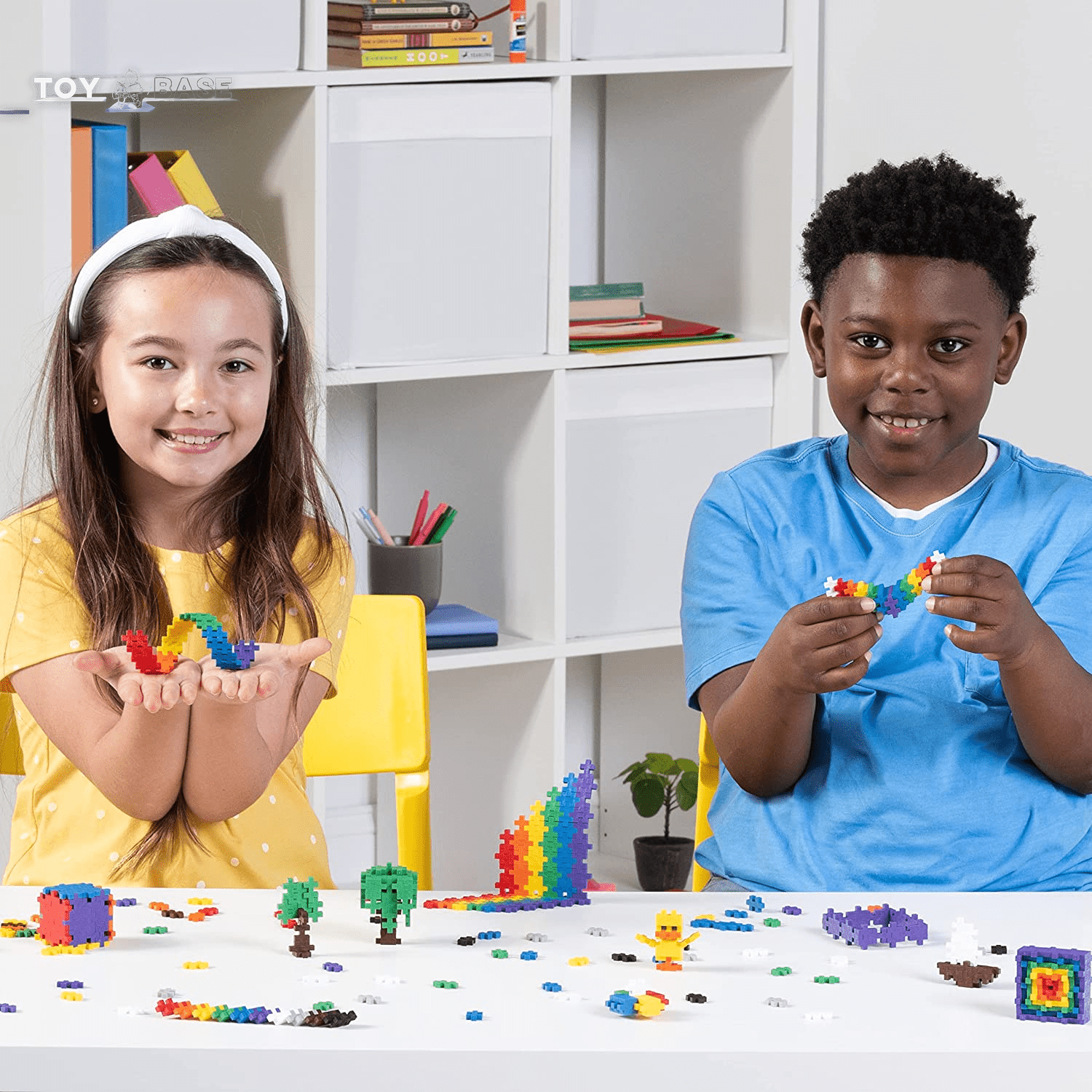 Construction Building Stem - Mini Puzzle Blocks for Kids (240 Piece Basic Mix) - The Toy Base