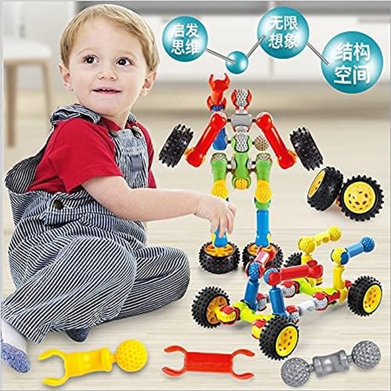 Construction Engineering Building Blocks DIY (Kids Building Stem Toys ,110 Pcs Educational) - The Toy Base