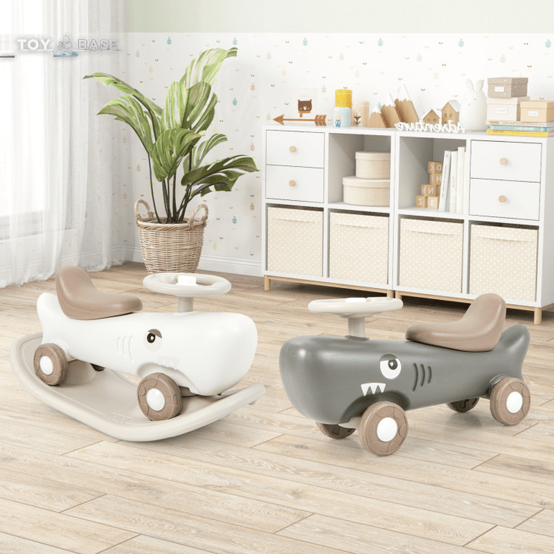 Convertible Rocking Horse and Sliding Car with Detachable Balance Board - The Toy Base