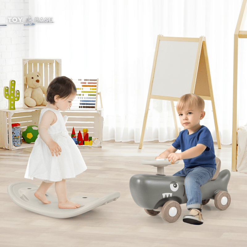 Convertible Rocking Horse and Sliding Car with Detachable Balance Board - The Toy Base