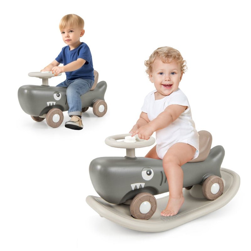 Convertible Rocking Horse and Sliding Car with Detachable Balance Board - The Toy Base