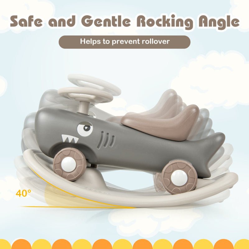 Convertible Rocking Horse and Sliding Car with Detachable Balance Board - The Toy Base