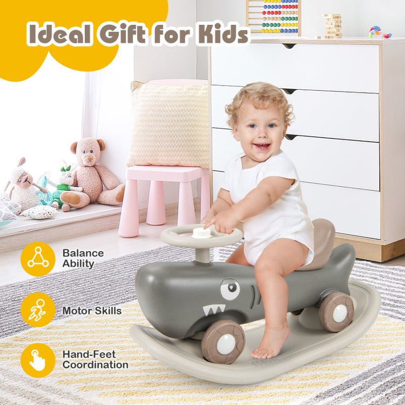 Convertible Rocking Horse and Sliding Car with Detachable Balance Board - The Toy Base