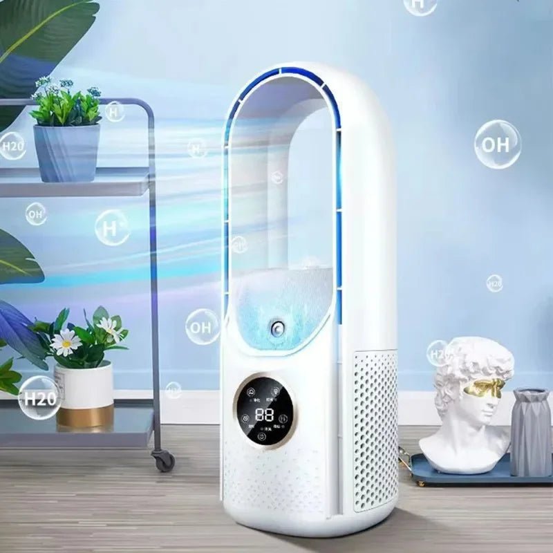 Cooling Bladeless Fan - Portable Mini Air Conditioner - 6 - Speed Silent Timed Air Conditioner - I Love 💕