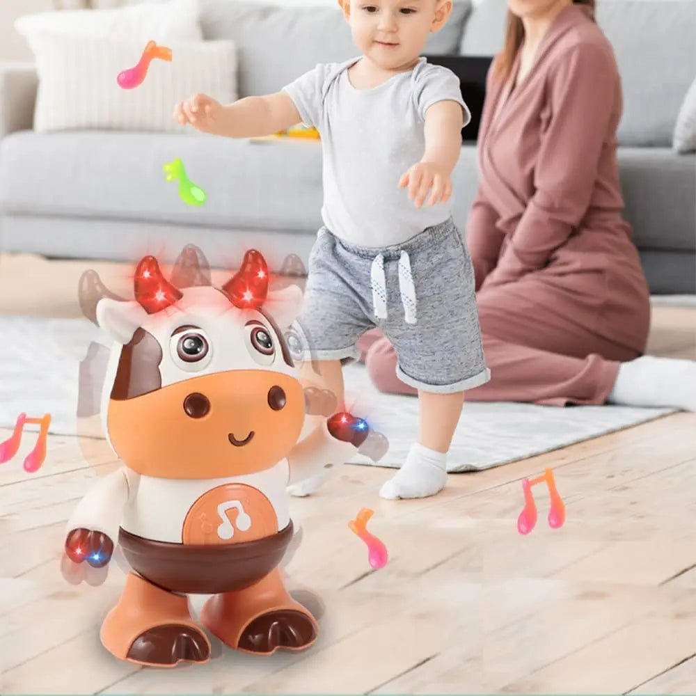 Dancing Cow - Musical Toys - Movable Baby Cow - Music and LED Lights - Baby Toys 6 to 12 Months - Children Educational Toys - I Love 💕