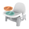 Deluxe Learn - To - Dine Feeding Seat, for Ages 6 Months - 3 Years - Orange & Teal - I Love 💕