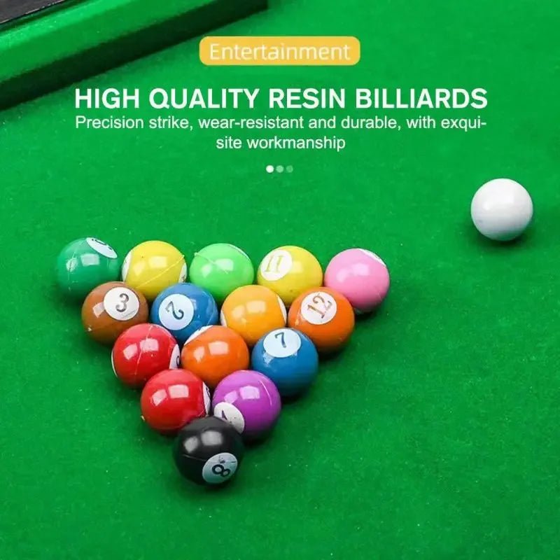 Desktop Pool Table Interactive Simulation Miniature Pool Game Children'S Pool Table Home Mini Snooker Billiards Game Sets - I Love 💕