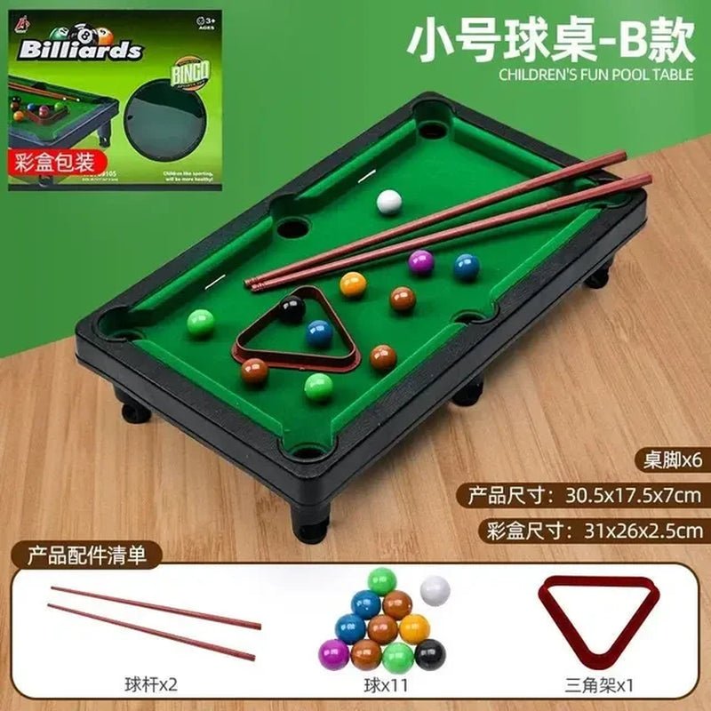 Desktop Pool Table Interactive Simulation Miniature Pool Game Children'S Pool Table Home Mini Snooker Billiards Game Sets - I Love 💕