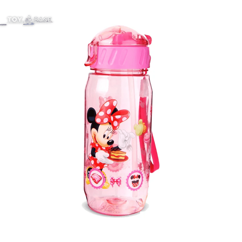 Disney Water Bottles with Straw – 450ML - Mickey Minnie Mouse Water Cups - I Love 💕