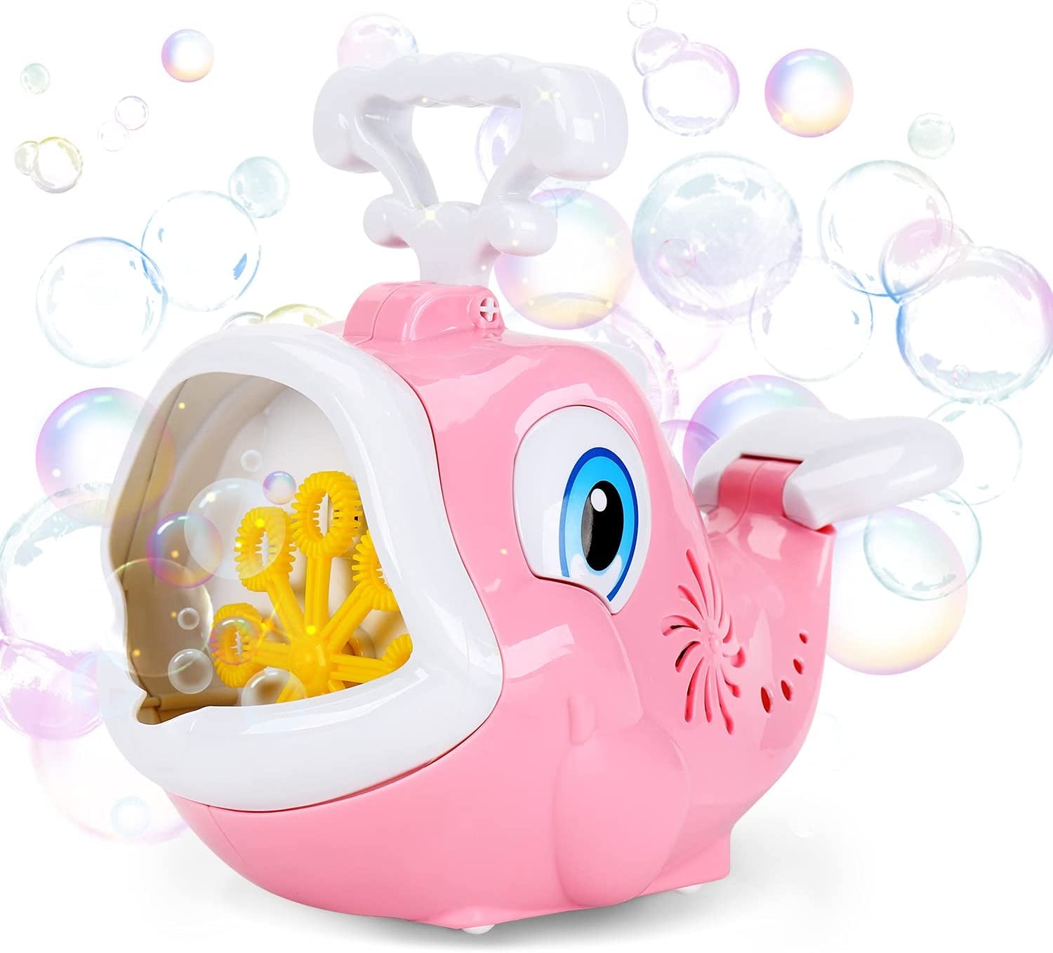 Dolphin Bubble Blower - 1800+ Bubbles per Minute, Automatic Bubble Maker with Music for Kids - The Toy Base