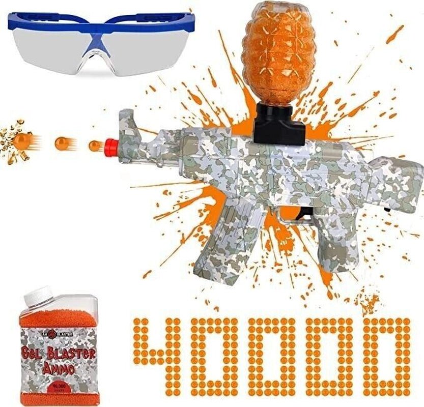 Electric Gel Ball Blaster, High Speed Automatic Splatter Ball Blaster 40000 Gels - I Love 💕