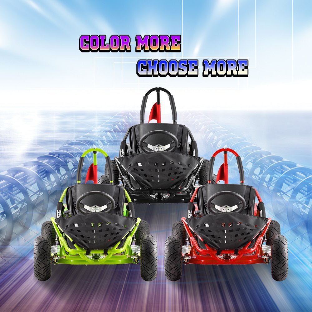 Electric Go Kart for Kids, (1000W-48V, Powered Ride on Toy) - The Toy Base