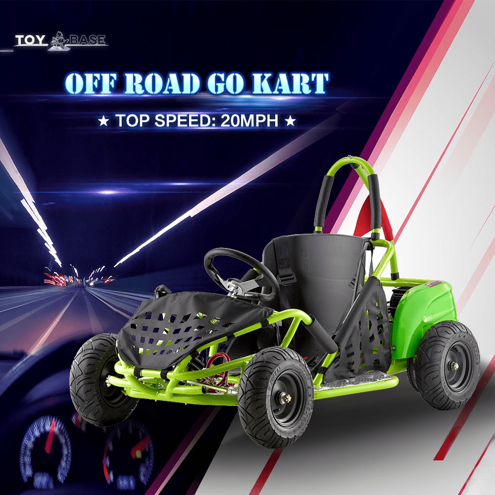 Electric Go Kart for Kids, (1000W-48V, Powered Ride on Toy) - The Toy Base