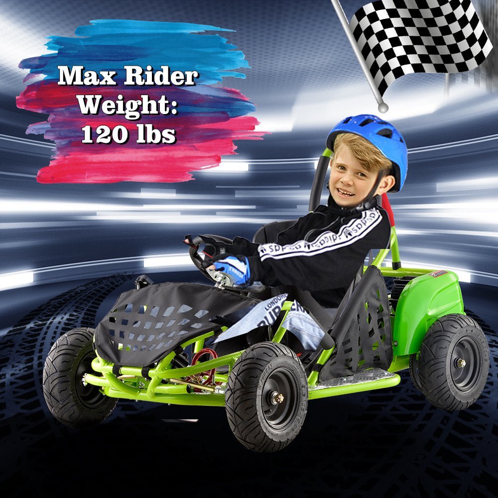 Electric Go Kart for Kids, (1000W-48V, Powered Ride on Toy) - The Toy Base