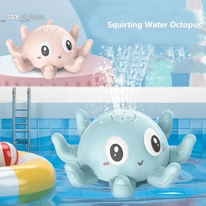 Electric Octopus - Automatic Sprinkler Bathtub - with Music LED Light for Kids Gift - I Love 💕