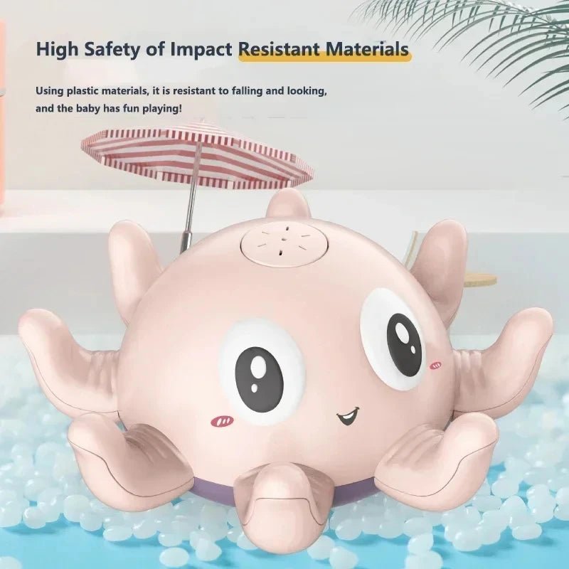 Electric Octopus - Automatic Sprinkler Bathtub - with Music LED Light for Kids Gift - I Love 💕