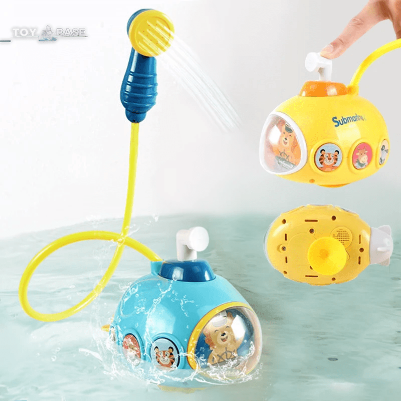 Electric Submarine Shower Sucker - Baby Bath Toys for Kids - Baby Toy Spray - Water Toys - I Love 💕