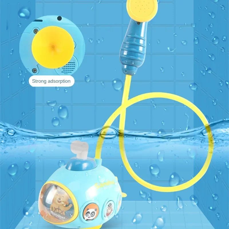 Electric Submarine Shower Sucker - Baby Bath Toys for Kids - Baby Toy Spray - Water Toys - I Love 💕