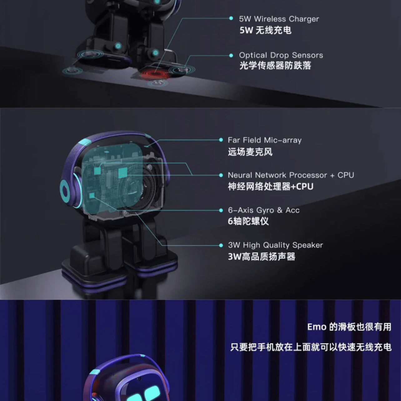 Emo Intelligent Pet Companion Robot - The Toy Base