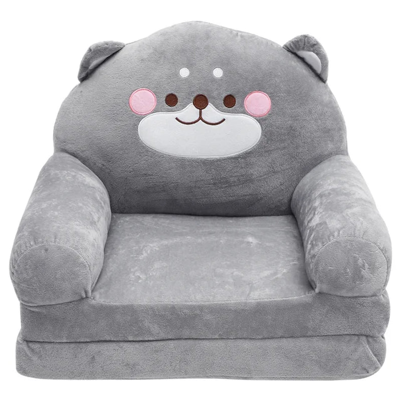 Folding Children'S Sofa - Baby Chair - Kid Multifunction - Elephant Shaped - Seat Plush Sitting - I Love 💕