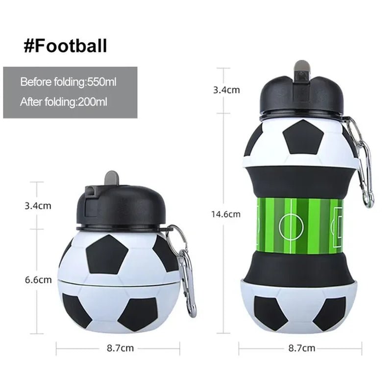 Football School Leakproof Portable Kids Water Bottle - I Love 💕