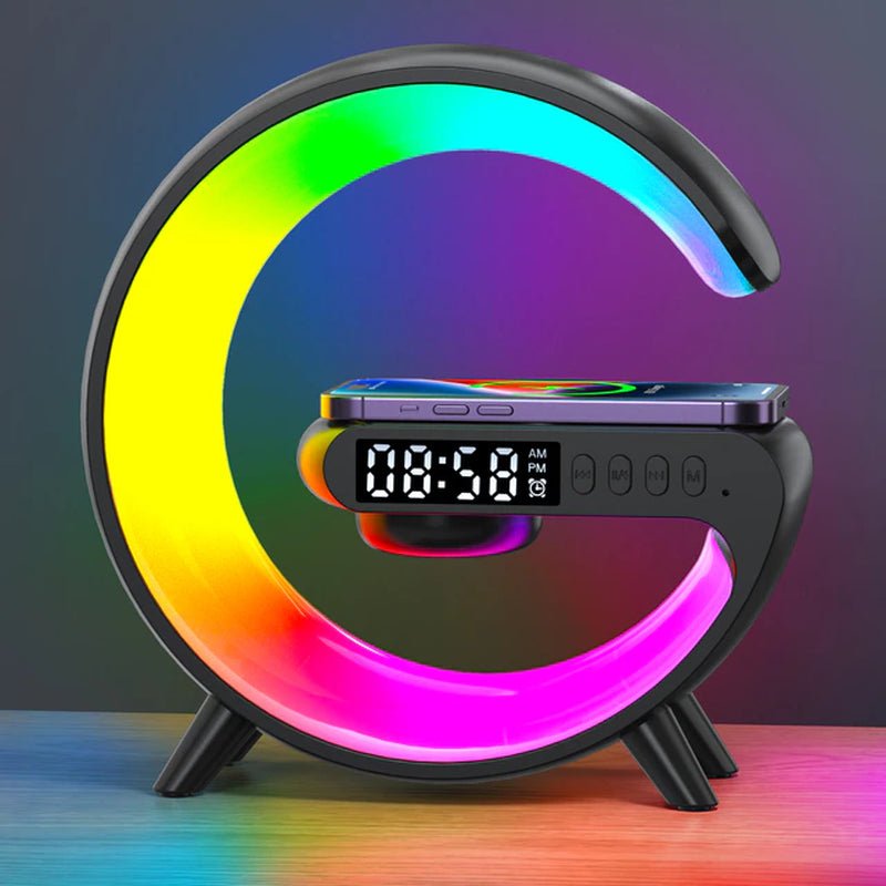 G-Unit - Multifunction Wireless Charger Pad Stand Speaker TF RGB Night Light Fast Charging Station for Iphone Samsung Xiaomi Huawei - The Toy Base