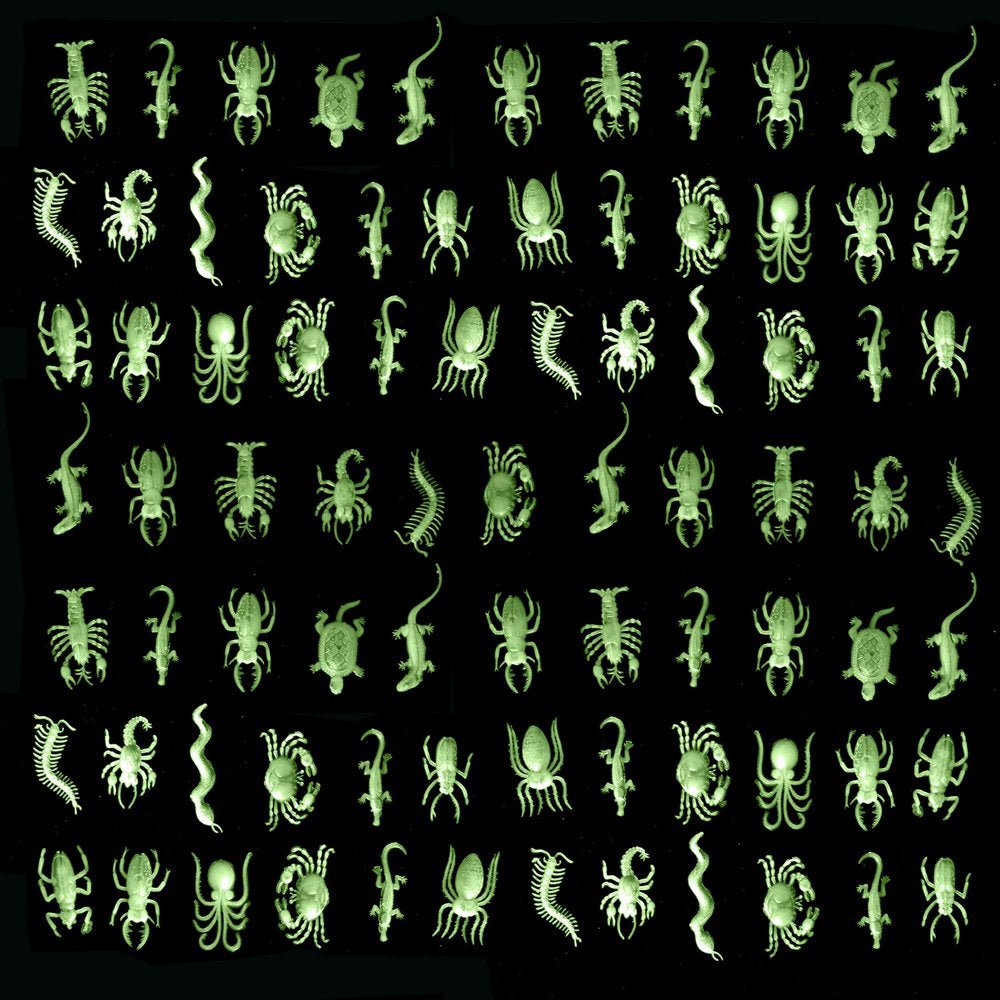 Glow in the Dark Insects - 144 Pieces (Party Favor and Prank Toys) - The Toy Base