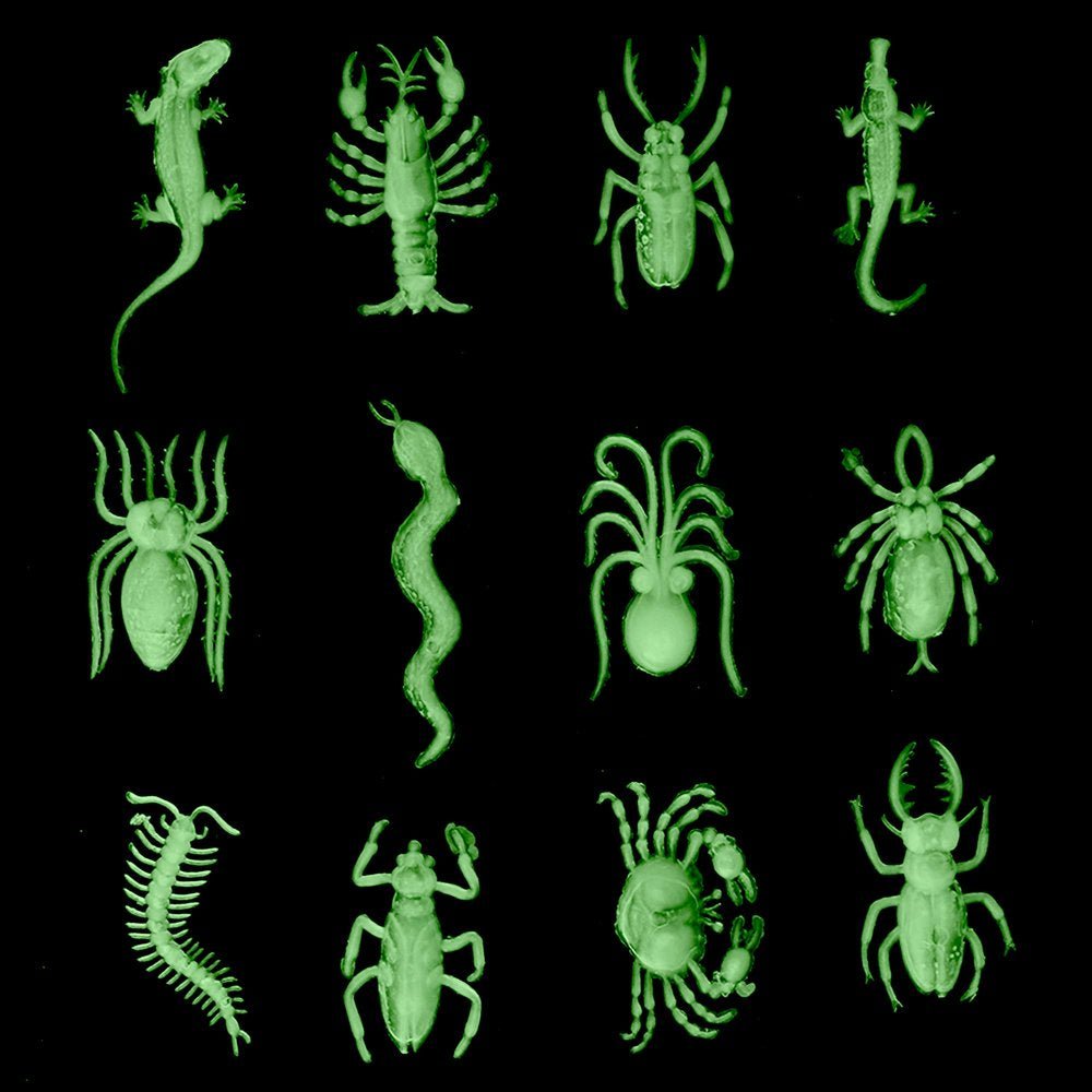 Glow in the Dark Insects - 144 Pieces (Party Favor and Prank Toys) - The Toy Base