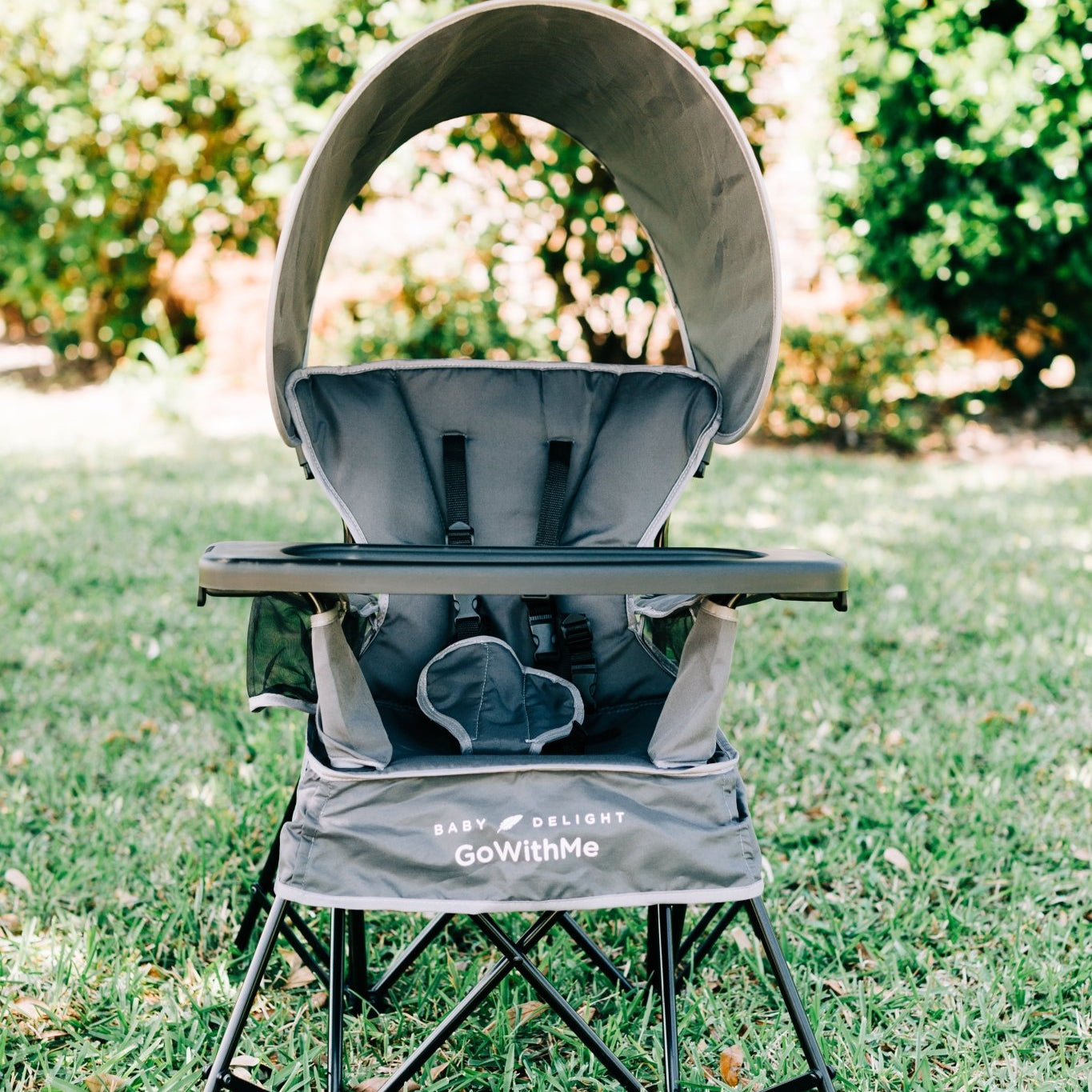 Go with Me Jubilee Deluxe Portable Infant Chair, Removable Canopy, Gray - I Love 💕