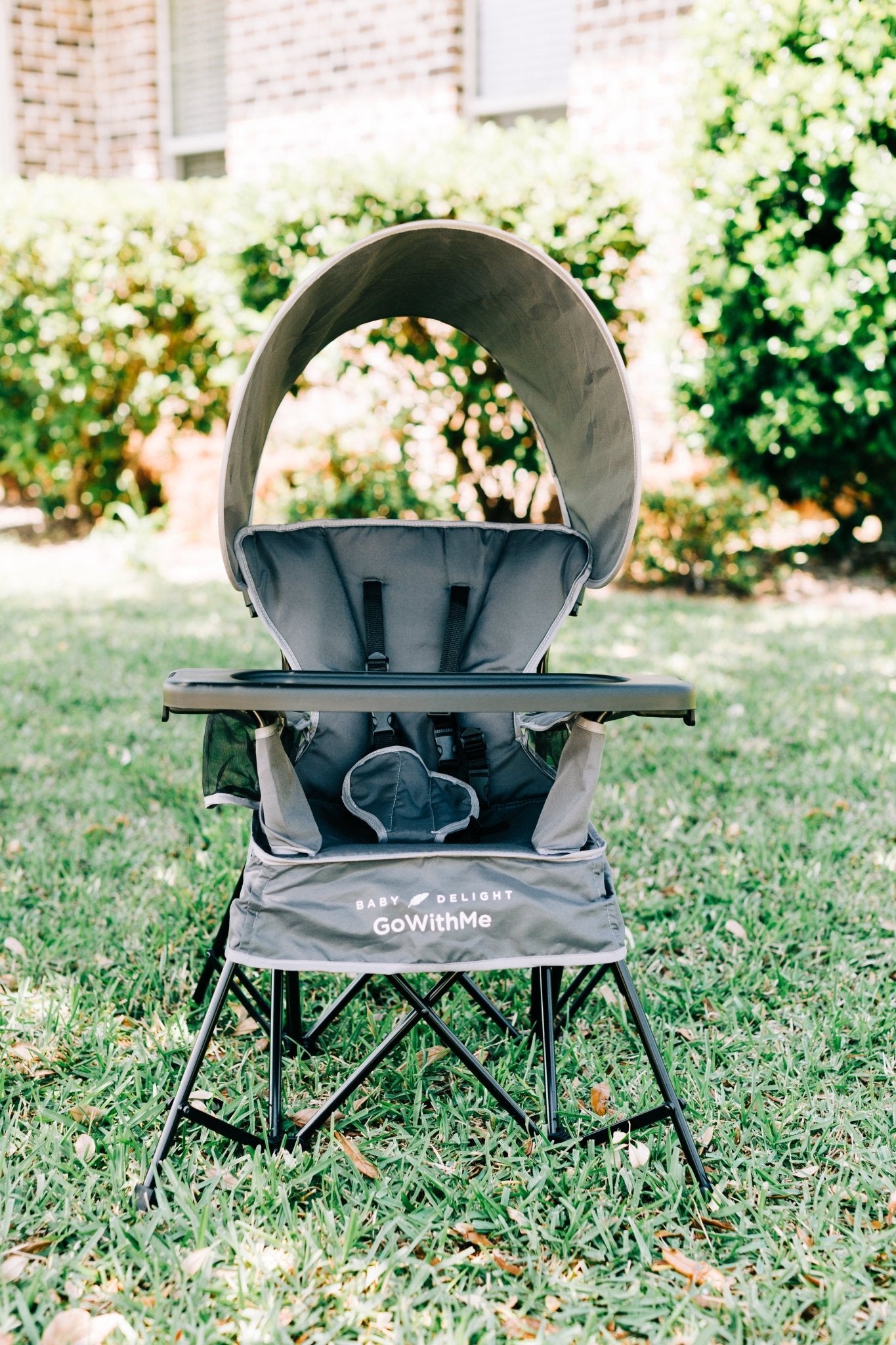 Go with Me Jubilee Deluxe Portable Infant Chair, Removable Canopy, Gray - I Love 💕