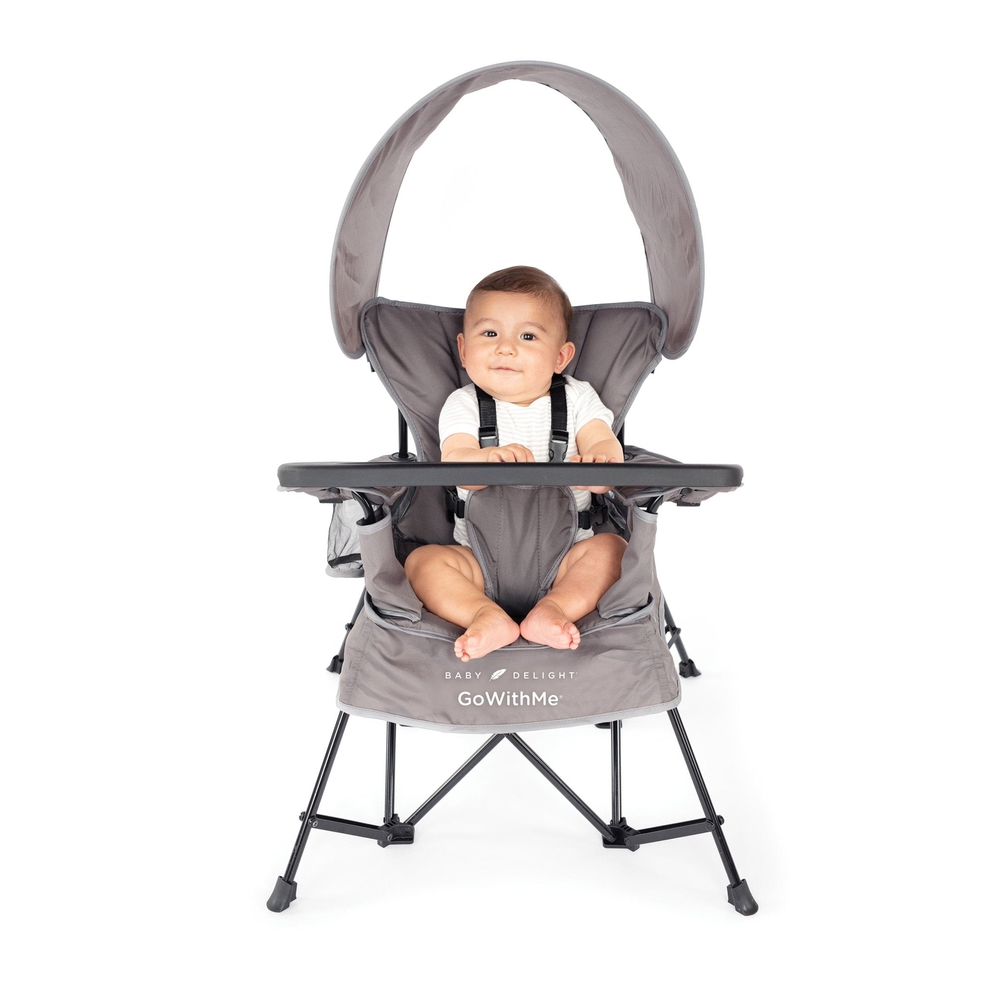 Go with Me Jubilee Deluxe Portable Infant Chair, Removable Canopy, Gray - I Love 💕