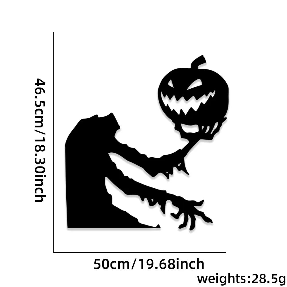 Halloween Door & Window Stickers – Spooky DIY Decorations with Skeleton Hand, Pumpkin, Ghost, Witch Hat & More - Toybase