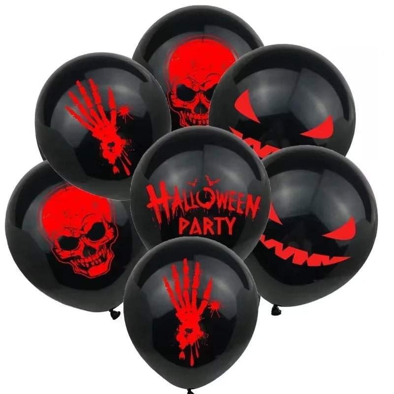 Halloween Ghost Balloons – Spooky Party Decorations Featuring Spider, Witch, Bat, Pumpkin, & Skeleton Designs - Toybase