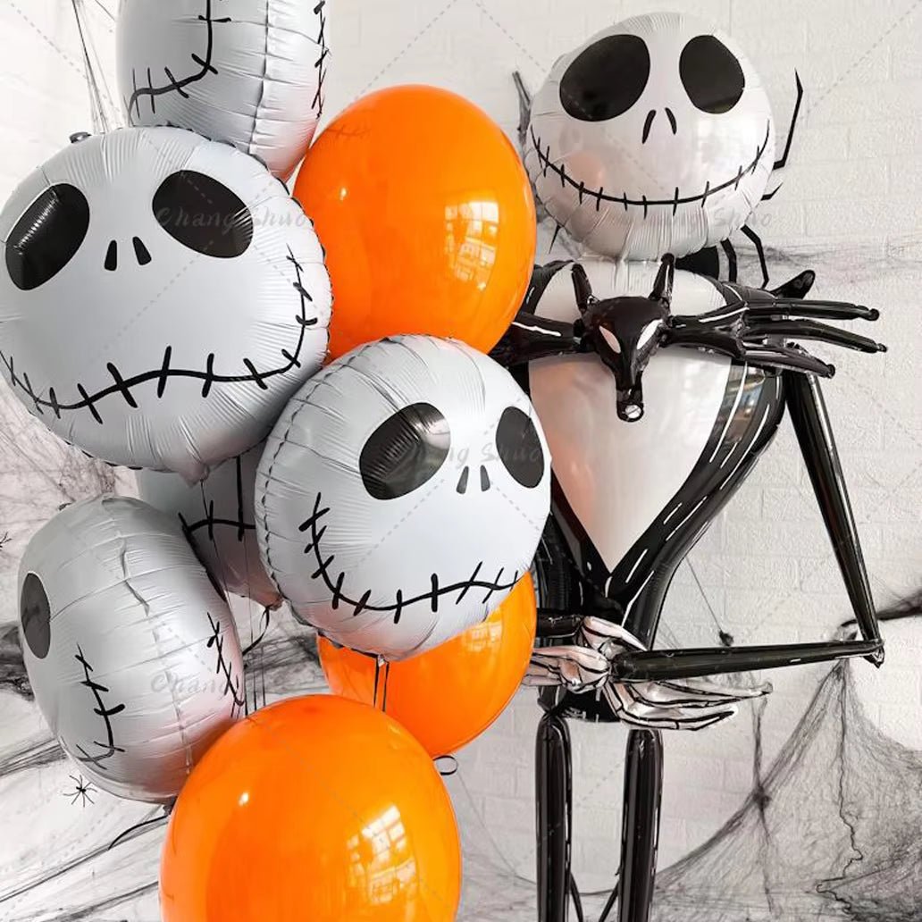 Halloween Horror Night Foil Balloons Set – Ghost, Spider, and Bat Party Decorations for Halloween 2024 - Toybase