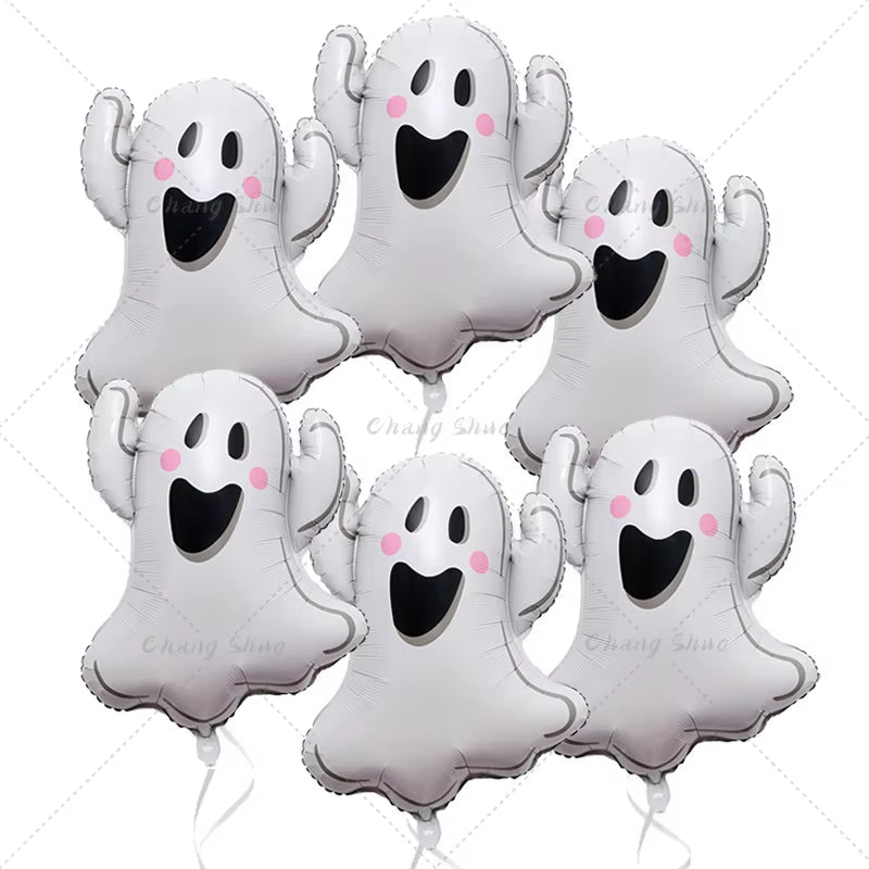 Halloween Horror Night Foil Balloons Set – Ghost, Spider, and Bat Party Decorations for Halloween 2024 - Toybase