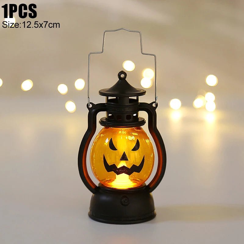 Halloween LED Glow Ghost Tree Light – Spooky Home Decor with Spider, Pumpkin, & Candle Lamp Elements - Toybase