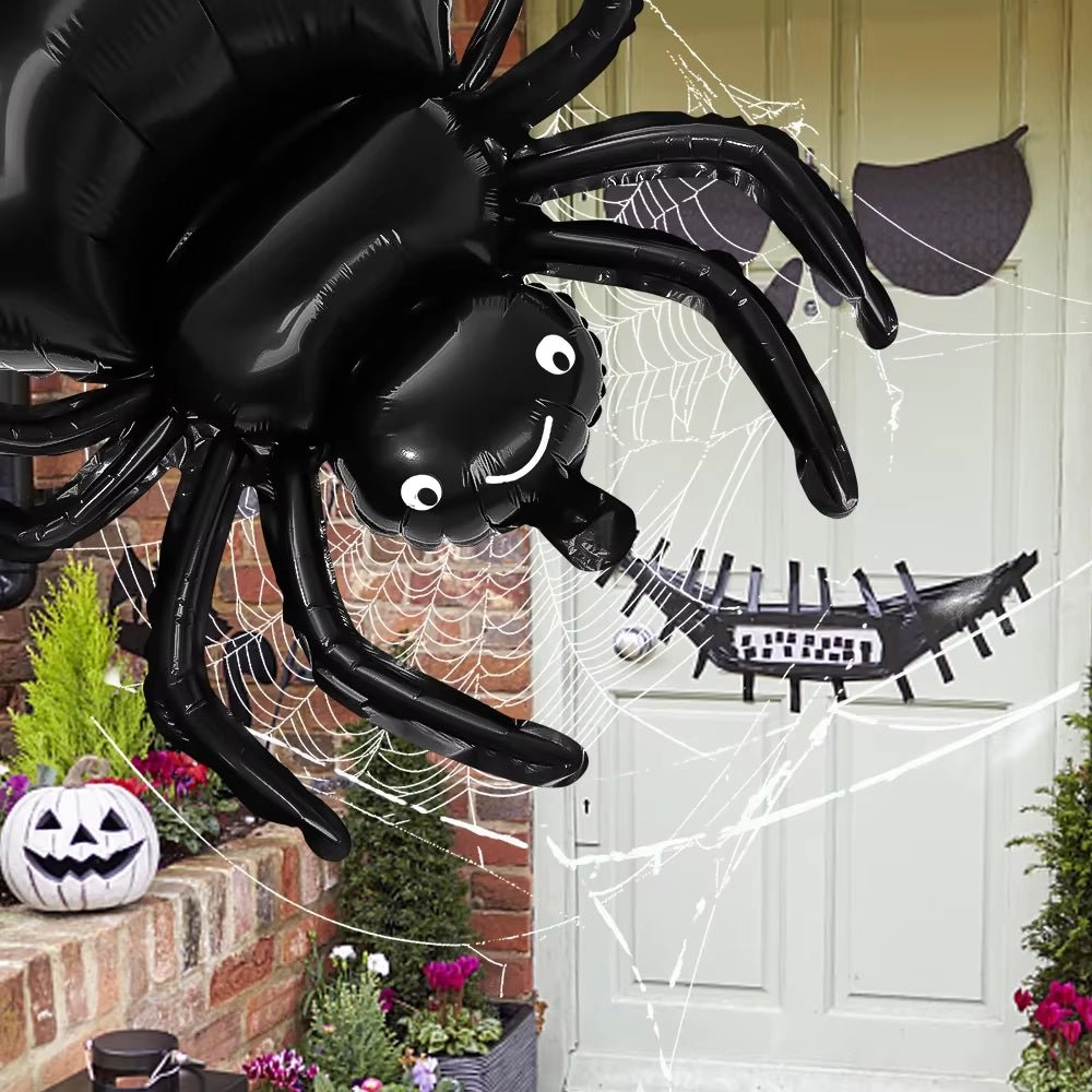 Halloween Spider Foil Balloons – Black Spider Horror Props for Party & Home Decor - Toybase