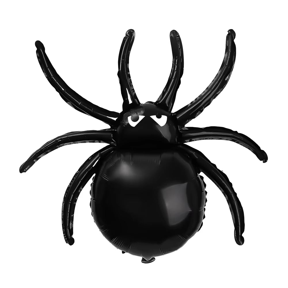 Halloween Spider Foil Balloons – Black Spider Horror Props for Party & Home Decor - Toybase