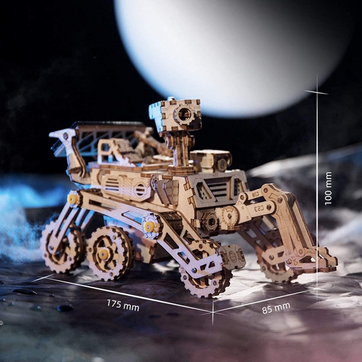 Harbinger Rover -3D Wooden Solar Powered Kit - The Toy Base