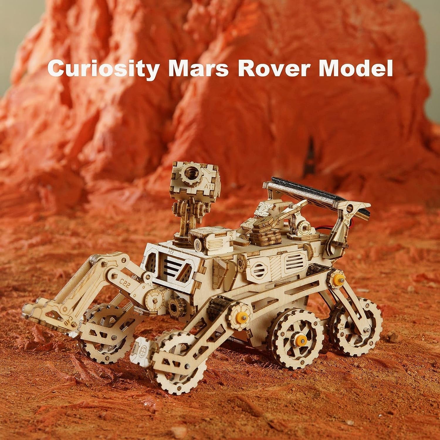 Harbinger Rover -3D Wooden Solar Powered Kit - The Toy Base