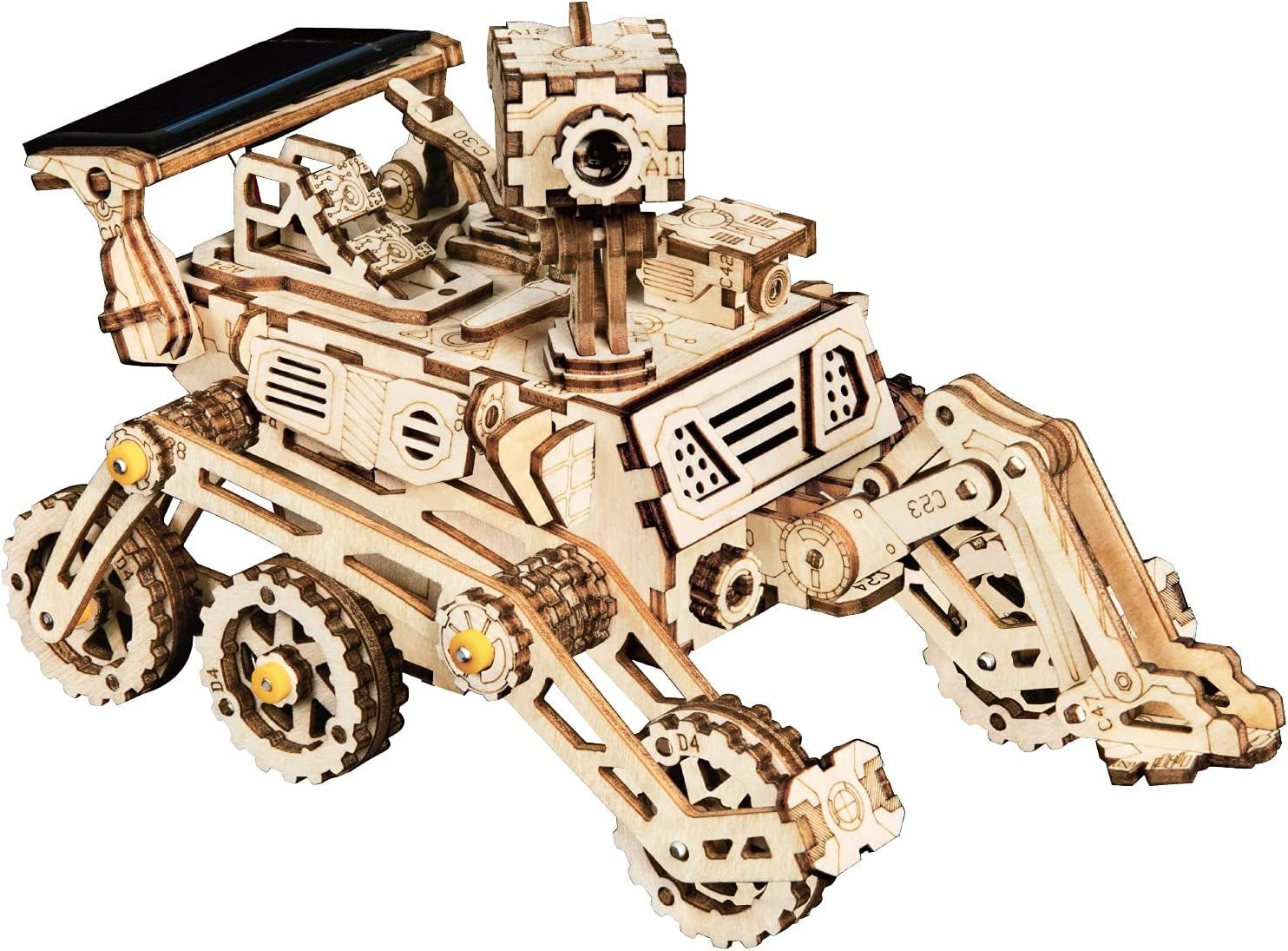 Harbinger Rover -3D Wooden Solar Powered Kit - The Toy Base