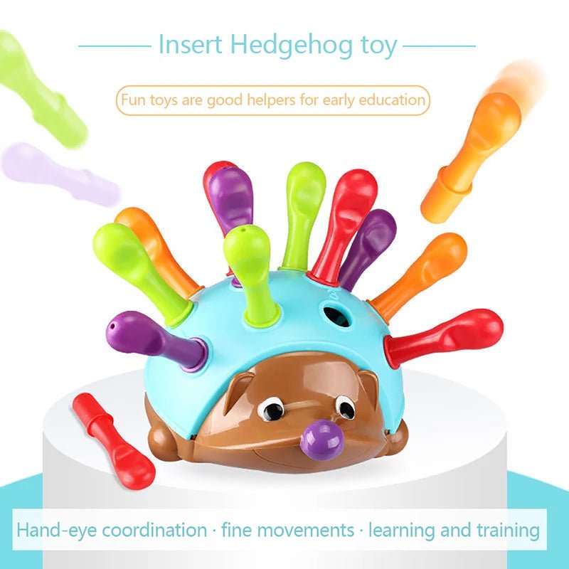 Hedgehog Montessori Biomimetic Toys Baby Concentration Training Puzzle Toys Fine Motor Sensory Spelling Toys for Kids Gift - I Love 💕