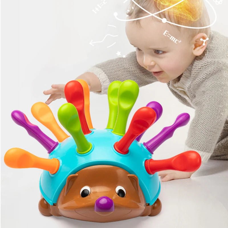 Hedgehog Montessori Biomimetic Toys Baby Concentration Training Puzzle Toys Fine Motor Sensory Spelling Toys for Kids Gift - I Love 💕