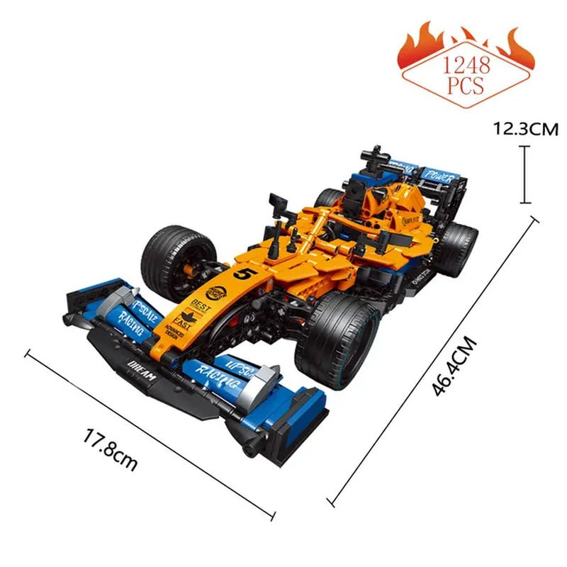 High - Tech Building Blocks - F1 Formula - 1 Remote Control Super Racing Car Moc - Creative Expert 1089Pcs - I Love 💕