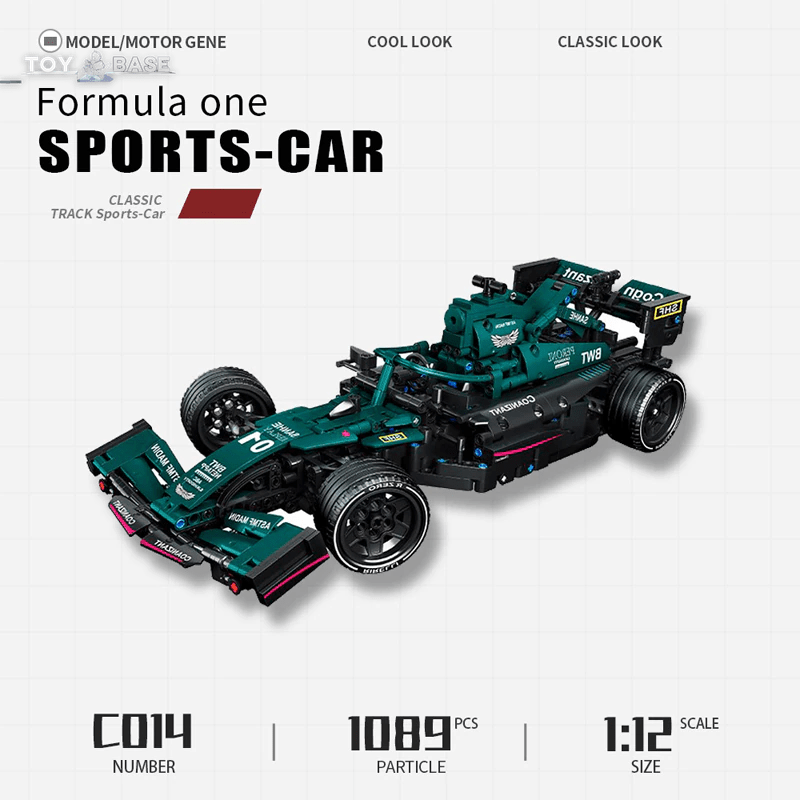 High - Tech Building Blocks - F1 Formula - 1 Remote Control Super Racing Car Moc - Creative Expert 1089Pcs - I Love 💕